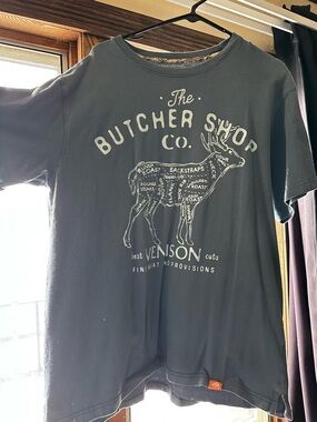 Legendary Whitetails Dark Blue Venison 'The Butcher Shop Co.' Graphic Tee
